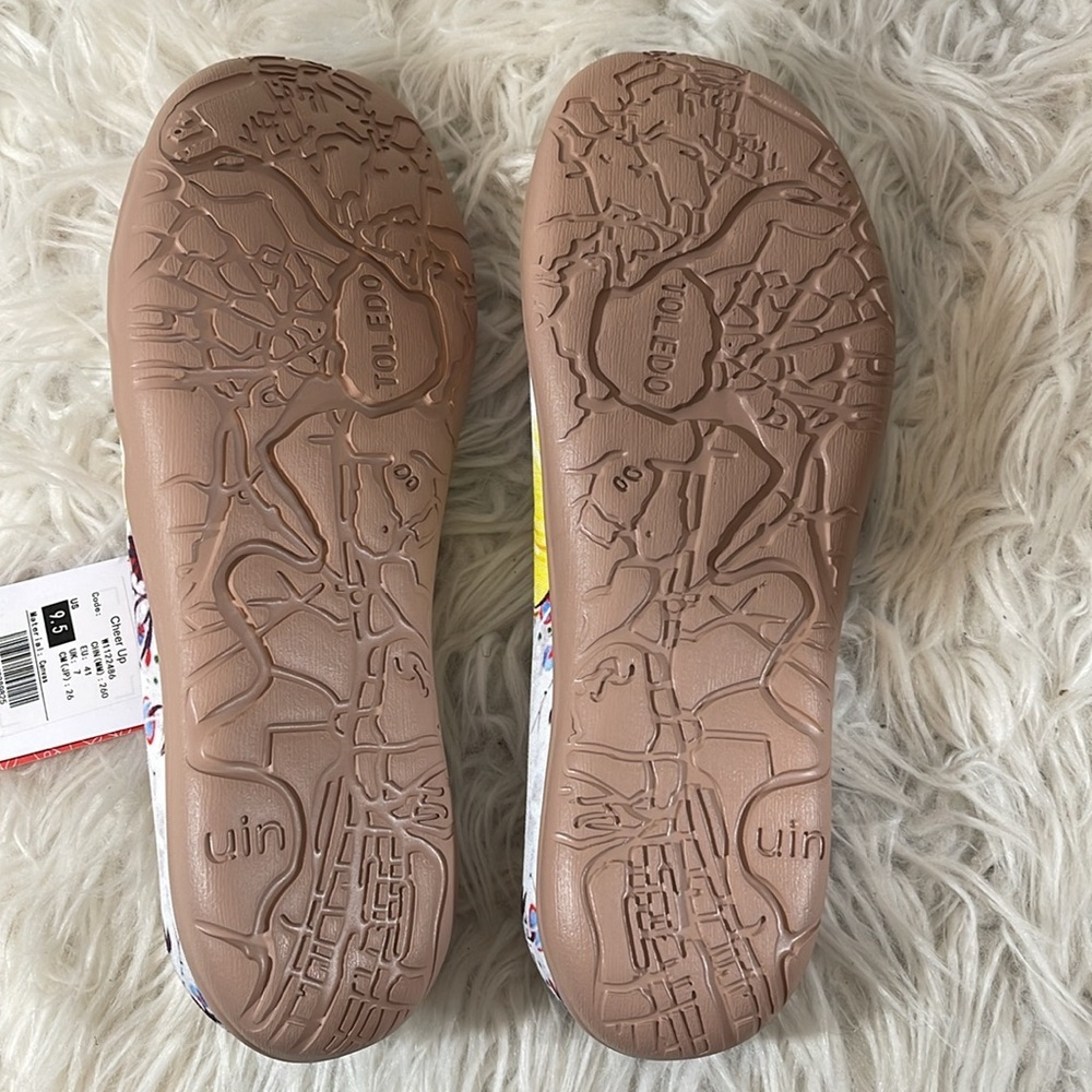 UIN CHEER UP SLIPPER Cat Print Colorful Lightweight Slip On Size 9.5 NEW - Picture 11 of 16